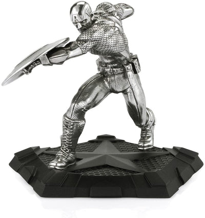 Royal Selangor Hand Finished Marvel Collection Pewter Captain America First Avenger Statue Gift