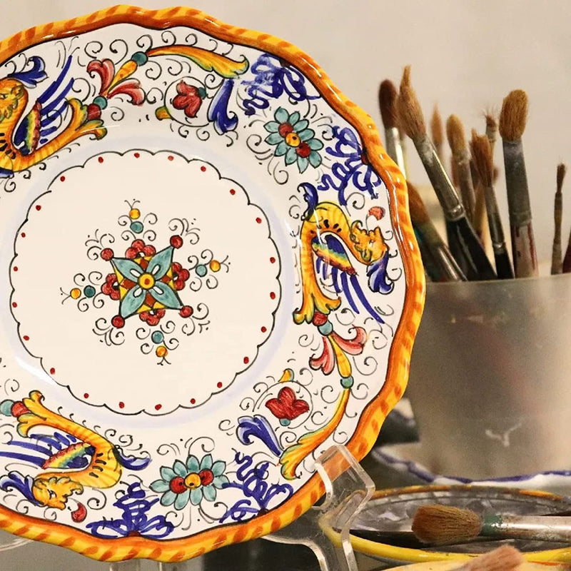 Deruta Italy by Gute | Raffaellesco Deruta Table Set | Handcrafted & Handpainted Italian Ceramics | Authentic Italian Pottery Handmade in Deruta, Italy