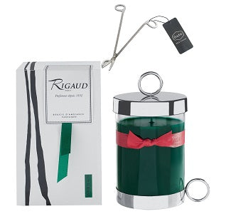 Rigaud Cypres Candle Large Size With Wick Cutter Bundle (Two Piece Bundle)