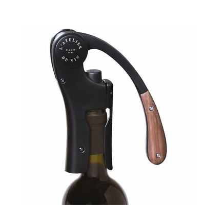 L'Atelier du Vin 095512-5 Oeno Motion Black-Wood Lever Corkscrew