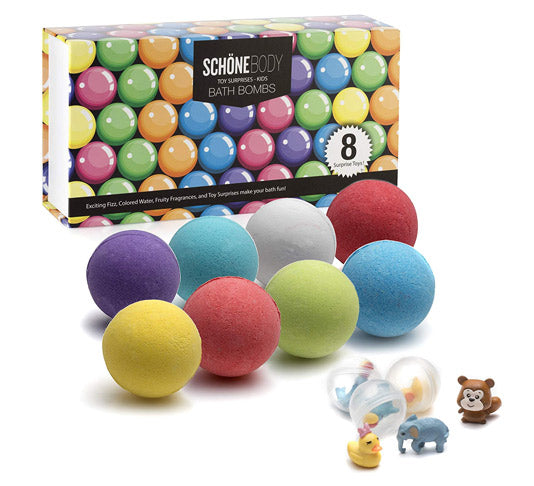 Schöne Body  Kids Suprise Toy Bath Bombs - 8 Aromatics