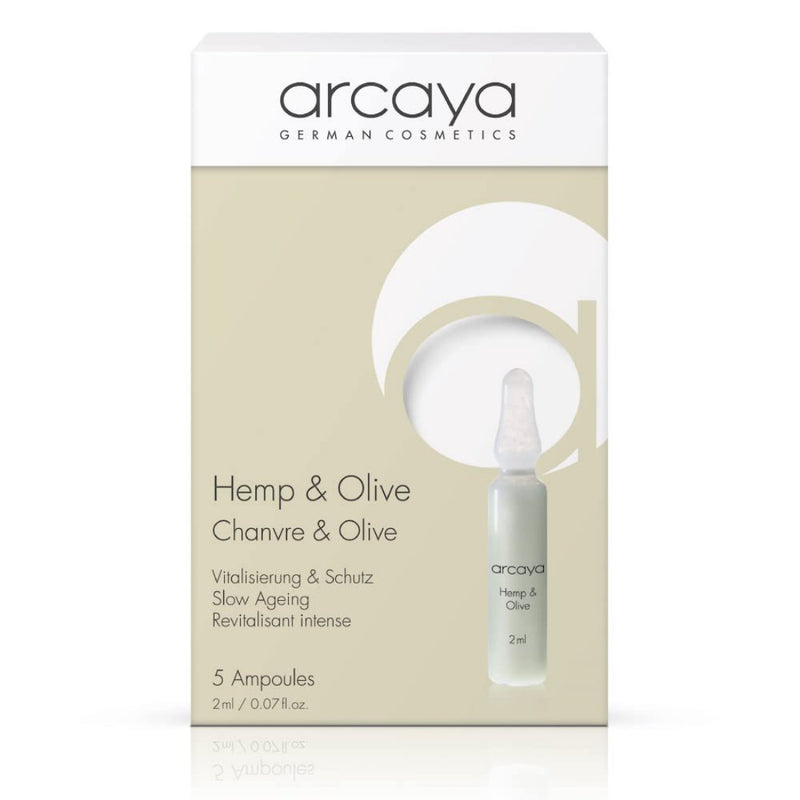Arcaya Professional Skincare OMEGA 3-6-9 Skin Protecting Ampoule Serum for Slow Aging, Smoothing, and Protecting Skin - 5 ampoules of 2ml | .07 fl oz