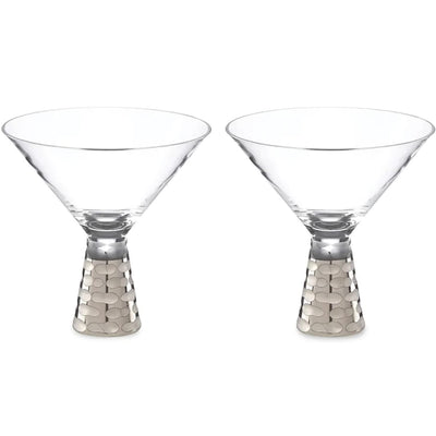 Michael Wainwright Truro Platinum Martini Glasses, Set of 2