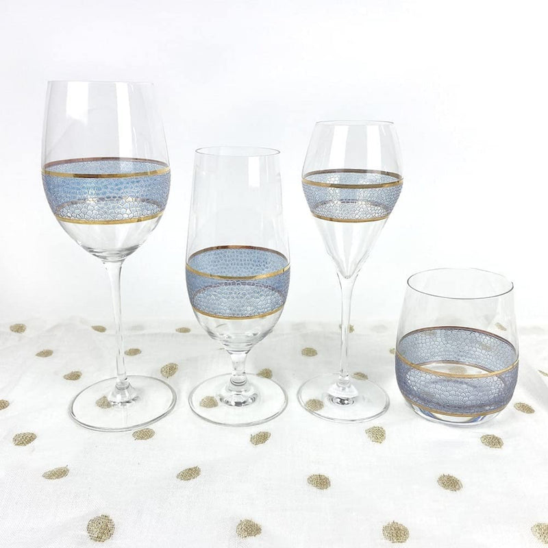 Michael Wainwright Panthera Indigo Wine Glasses, Set of 2