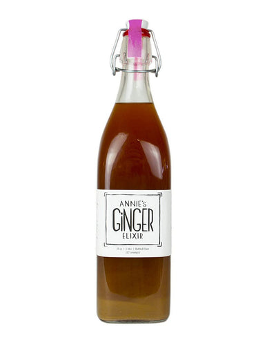 Annie's Ginger Elixir 34 Oz. 4-pack, healthy wellness beverage, non-GMO