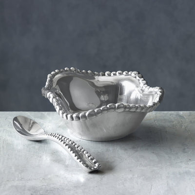 Beatriz Ball G&G Organic Pearl Petit Bowl with Spoon, Metallic