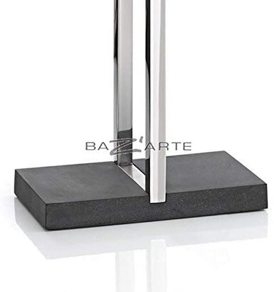 Blomus Floor Standing Towel Rack Stand, Polished Stainless Steel