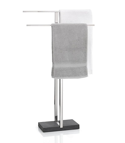 Blomus Floor Standing Towel Rack Stand, Polished Stainless Steel