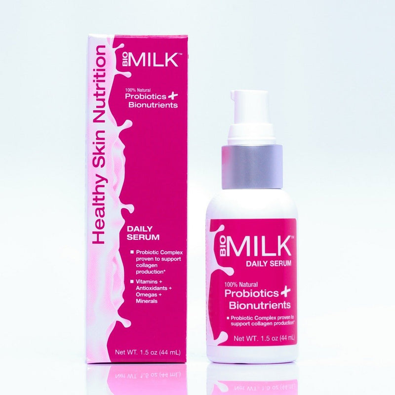 BIOMILK Probiotic Skincare Enrich & Infuse Daily Serum, 100% Natural Probiotics and Superfoods for Healthy Skin Nutrition, 1.5oz.