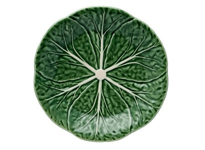 Bordallo Pinheiro Cabbage Green Dessert Plate, Set of 4