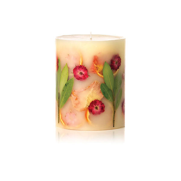Rosy Rings Small Round Botanical Candle - Peony & Pomelo