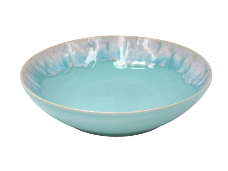 Casafina Taormina Collection Stoneware Ceramic Soup/Pasta Bowl 8.5", Aqua