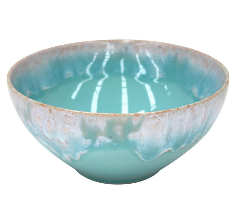 Casafina Taormina Collection Stoneware Ceramic Soup/Cereal Bowl 6", Aqua