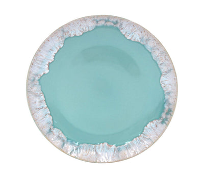 Casafina Taormina Collection Stoneware Ceramic Dinner Plate 10.75", Aqua