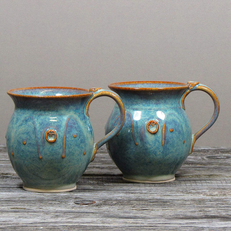 Castle Arch Pottery Handmade Irish Coffee and Tea Mugs Set of Two