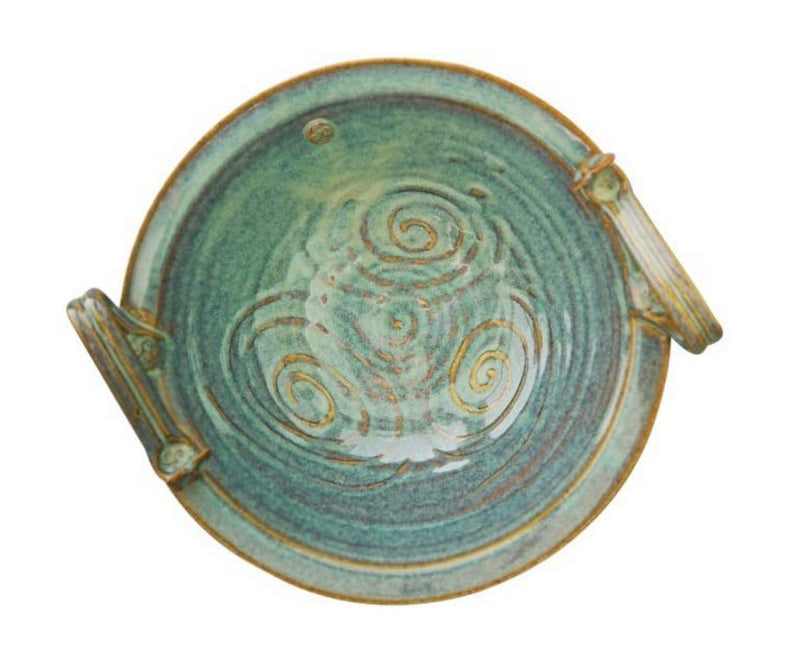 Castle Arch Pottery Celtic Bowl Hand-Glazed With Ancient Celtic Symbol 10 Inches In Diameter, 4 Inches in Height 1000 ML