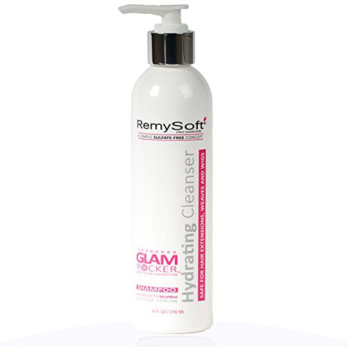 RemySoft Glam Rocker System - Safe for Hair Extensions, Weaves and Wigs - Salon Formula Shampoo, Conditioner & Serum - Gentle Sulfate-free Lather