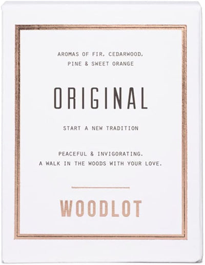 Woodlot Original Candle Glass Jar Soy & Coconut Wax Fir, Pine, Eucalyptus, Essential Oils, 8 Oz