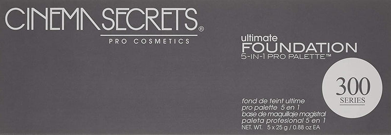 CINEMA SECRETS Pro Cosmetics Ultimate Foundation 5-In-1 Pro Palette, 300 Series