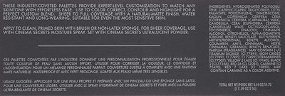 CINEMA SECRETS Pro Cosmetics Ultimate Foundation 5-In-1 Pro Palette, 100 Series