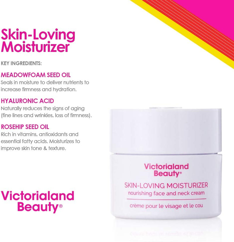 VictoriaLand Beauty Nourishing Face and Neck Cream - Skin-Loving Moisturizer (1.70 oz)