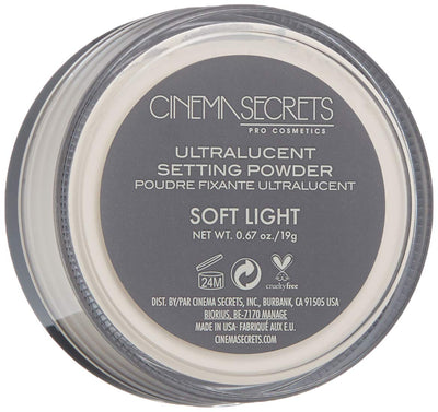 CINEMA SECRETS Pro Cosmetics Ultralucent Loose Setting Powder, Soft Light
