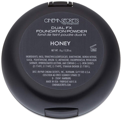 CINEMA SECRETS Pro Cosmetics Dual Fx Foundation Powder, Honey