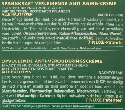 NUXE Nuxuriance Anti-Aging Re-Densifying Night Cream, 1.5 Oz
