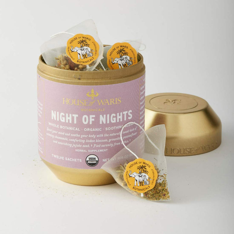 House of Waris Botanicals Night of Nights Herbal Tea - ORGANIC, GLUTEN FREE, VEGAN