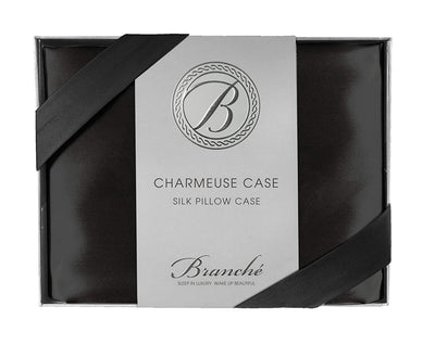 Branche Charmeuse Case, Black, Queen/Standard 20" x 28"