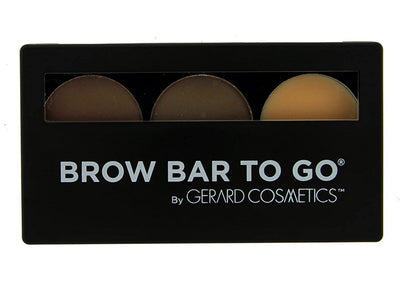 Gerard Cosmetics Brow Bar To Go BLONDE TO BRUNETTE -COMPLETE EASY BROW KIT with brow powders and brow wax for sculpting, contouring and filling in thinning or sparse brows Easy to get bold brows.
