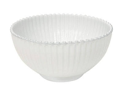 COSTA NOVA Pearl Collection Stoneware Ceramic Salad/Serving Bowl 10.5", White