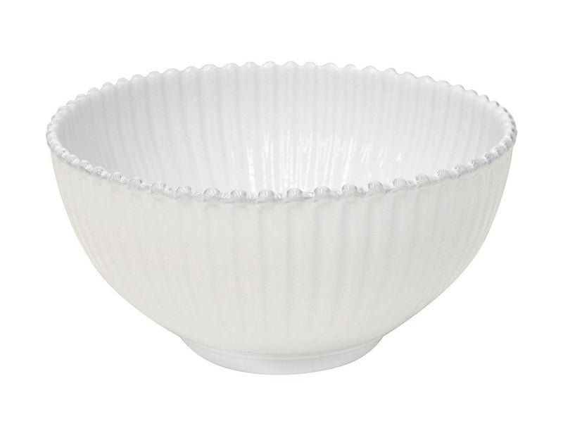 COSTA NOVA Pearl Collection Stoneware Ceramic Salad/Serving Bowl 10.5", White
