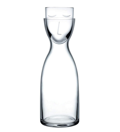 NUDE Glass Mr. & Mrs. Night Set Water Carafe Clear (700ml)