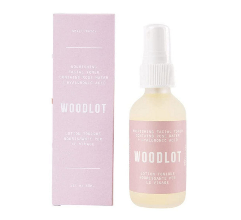 Woodlot Nourishing Facial Toner with Rose Water + Hyaluronic Acid, 2 Oz