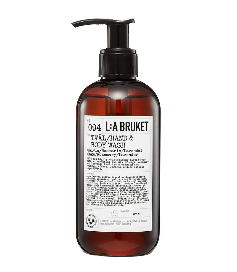 L:A Bruket No.094 Body Wash Sage/Rosemary/Lavender 250 ML