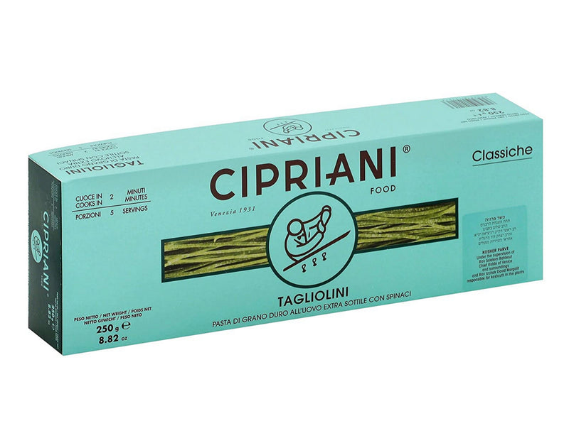 Cipriani Food Tagliolini Extra Thin Egg Pasta w/ Spinach - 8.82 oz (2 Pack)