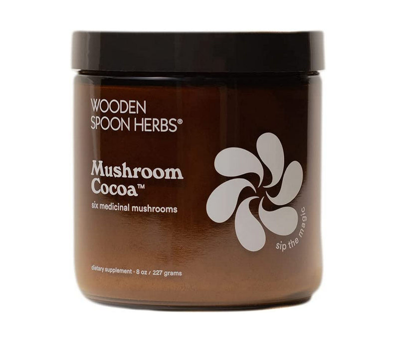 Wooden Spoon Herbs Herbal Organic Beverage Powder with Benefits (Mushroom Cocoa)