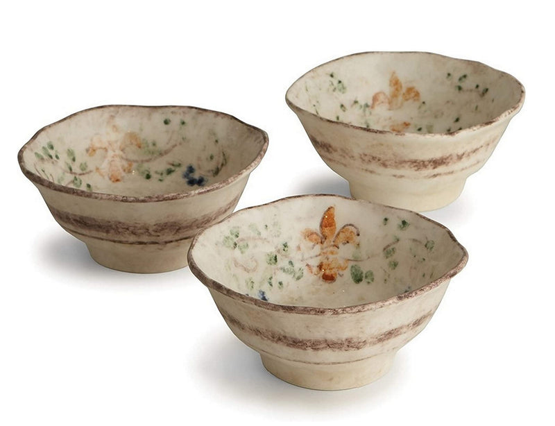 Arte Italica Medici Dipping Bowl Set, Cream
