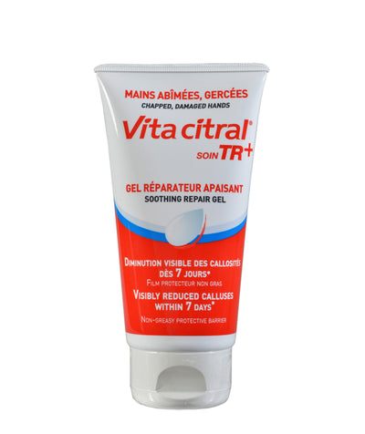 Vita Citral Soin TR+ Soothing Repair Gel - Intense Soothing and Softening Gel for Hands. Take Care of Damaged or Chapped Hands, Reduce Calluses, Helps Repair Skin, Protects and Cleanses (75ml)