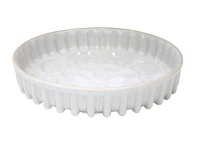 Casafina Fattoria Collection Stoneware Ceramic Round Baking Pan 10.75", White