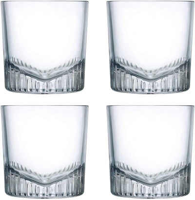 NUDE Glass Caldera Whisky Glass 9.25 oz - 3.25"W x 3.25"H Set of 4