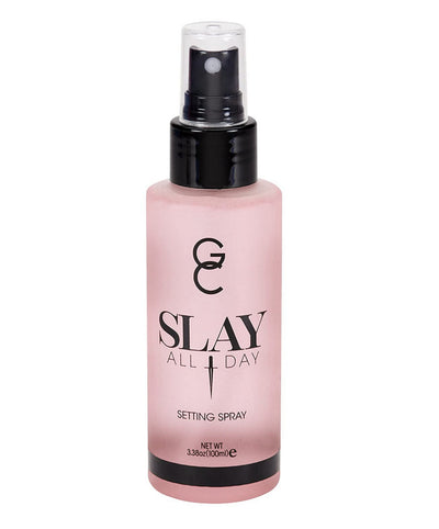 GC Make Up Setting Spray - Gerard Cosmetics Slay All Day Jasmine Scented - OIL CONTROL, MATTE FINISH facial mist & makeup sealer, Keeps makeup fresh all day- 3.38oz (100ml) CRUELTY FREE, USA MADE
