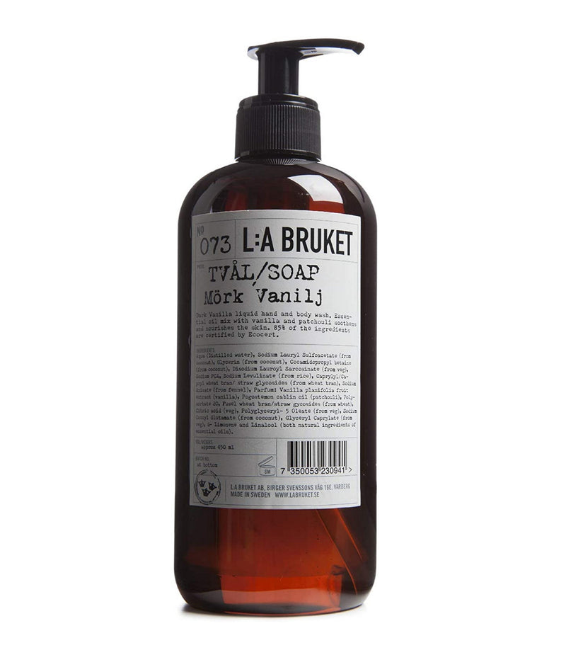 L:A Bruket No. 073 Dark Vanilla Hand & Body Wash - 450 ml