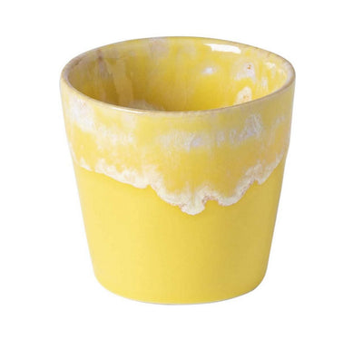 COSTA NOVA Stoneware Ceramic Dish Grespresso Collection Espresso Cups 6-Piece Set, 3 oz (Yellow)