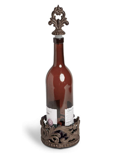 GG Collection Wine Bottle Caddy & Stopper