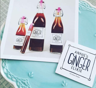 Annie's Ginger Elixir 8.5 Oz. 12-pack, healthy wellness beverage, non-GMO