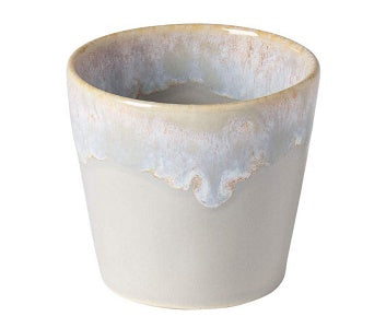 COSTA NOVA Stoneware Ceramic Dish Grespresso Collection Espresso Cups 2-Piece Set, 3 oz (Grey)