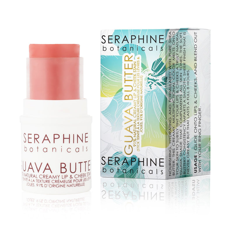 Seraphine Botanicals 91% Natural Creamy Lip & Cheek Stain Butter (Guava)