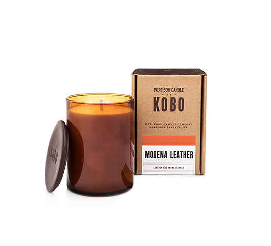 Kobo Modena Leather Soy Candle
